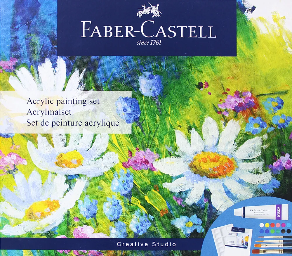 Acrylic colors "Faber-Castell" 12 colors
