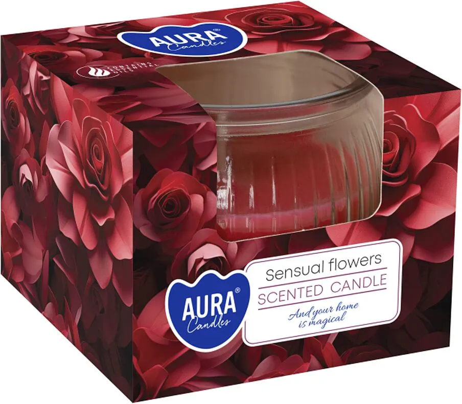 Aromatic candle "Aura Sensual Flowers" 80g
