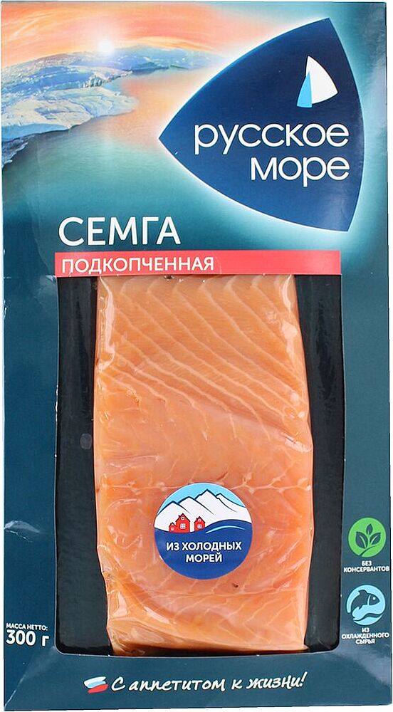 Salmon lightly salted "Russkoe More" 300g 