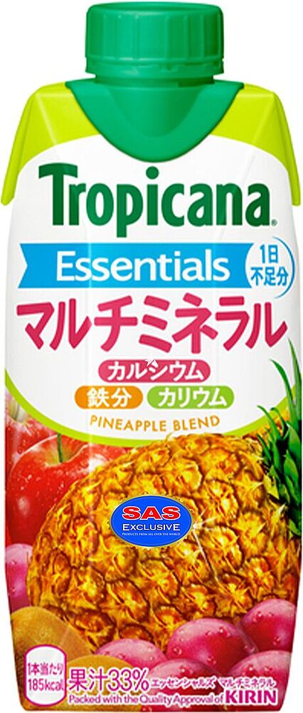 Juice "Tropicana Essentials" 330ml Pineapple, Apple, Passion Fruit & Kiwi
