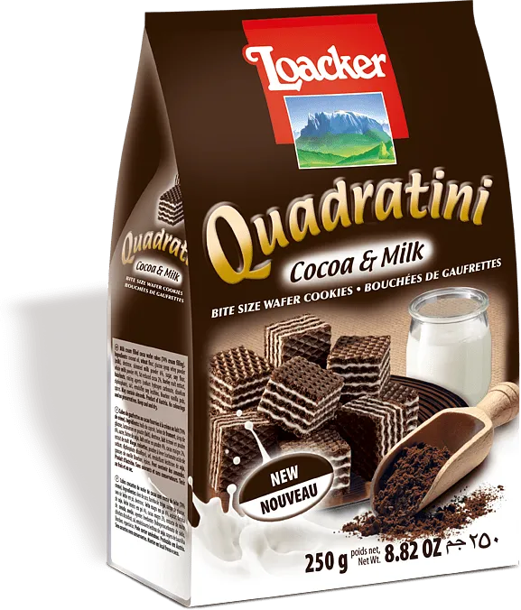 Wafer with milk filling "Loacker Cocoa & Milk" 250g