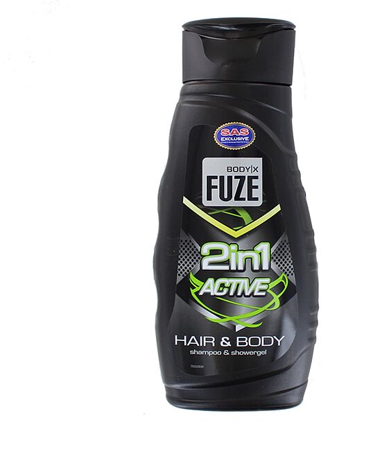 Shampoo and shower gel "Fuze Active 2 in 1" 300ml