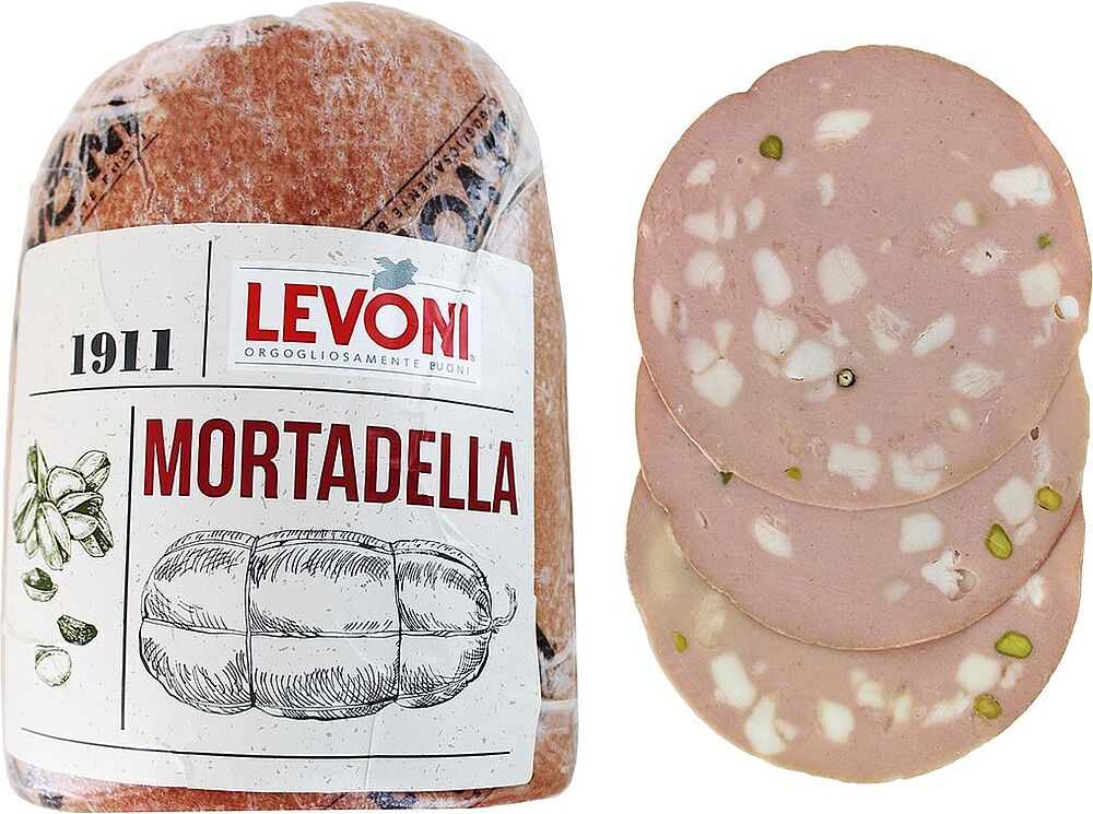 Boiled sausage with pistachio "Levoni Mortadella"
