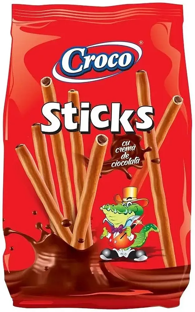 Chocolate sticks "Croco Sticks Ciocolata" 80g
