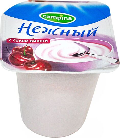 Yoghurt with cherry juice 