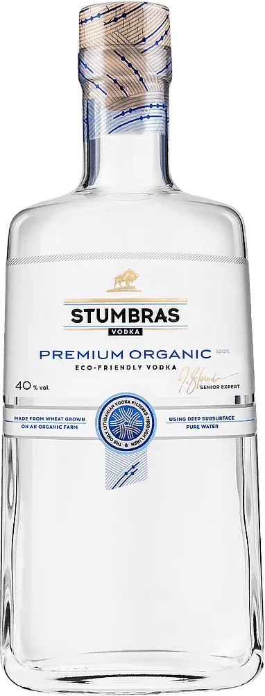 Vodka "Stumbras Premium Organic" 0.7l 