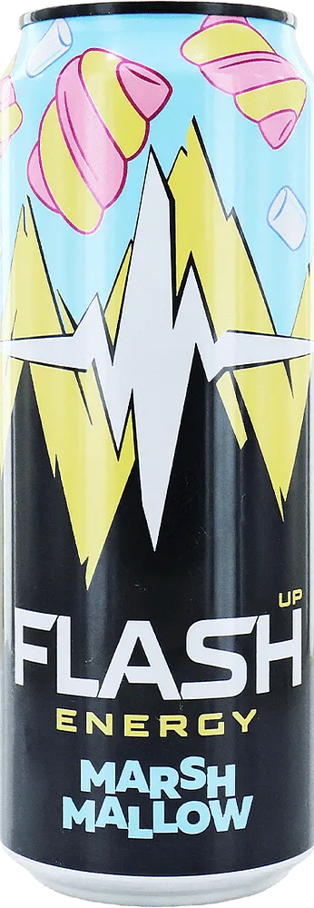 Էներգետիկ գազավորված ըմպելիք պաստեղի «Flash Up Marshmallow» 0.45լ
