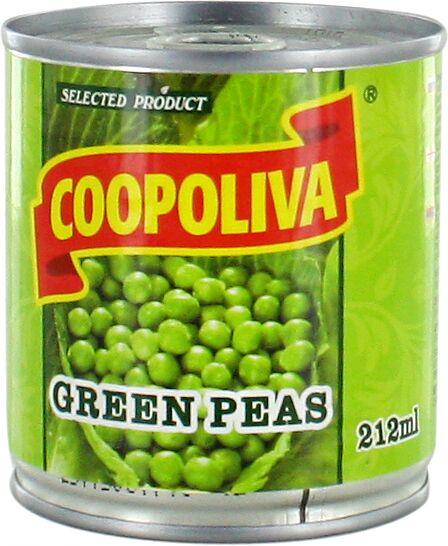 Зеленый горох "Coopoliva" 200г