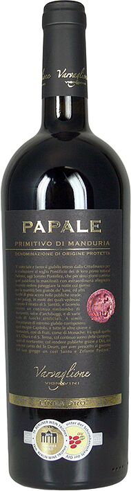 Red wine "Papale Primitivo di Manduria Linea Oro" 0.75l