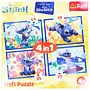 Пазл "Trefl Disney Lilo & Stitch 4 in 1"