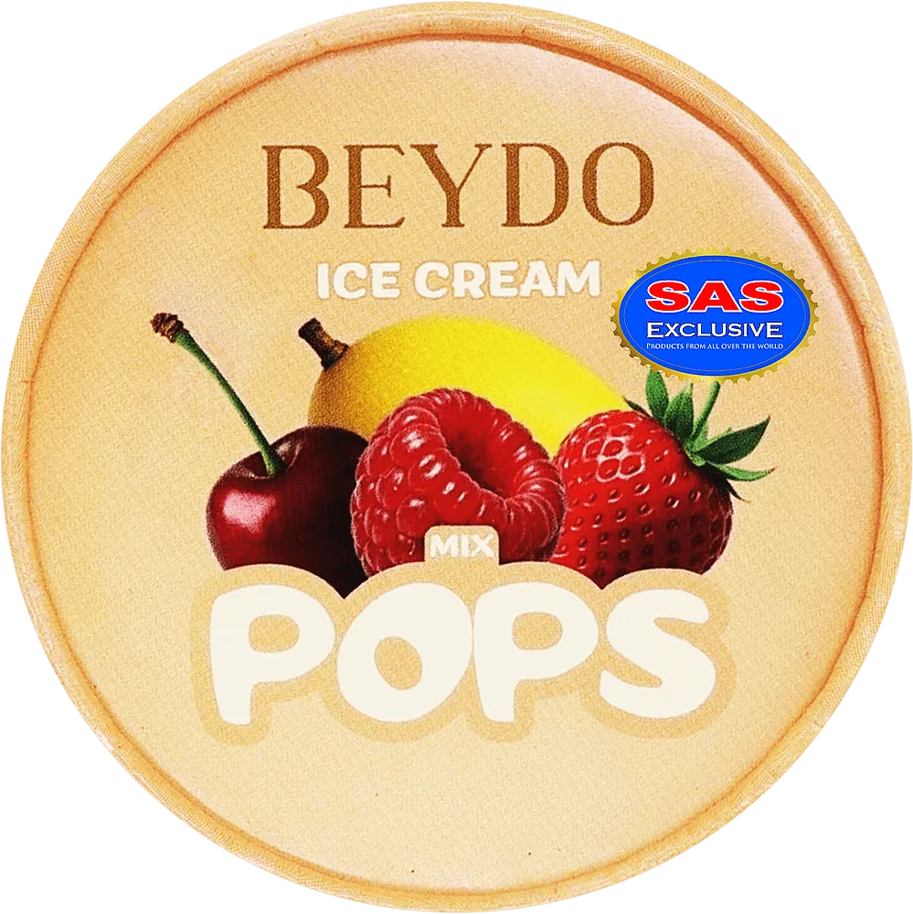 Мороженое со вкусом манго, клубники, вишни, малины "Beydo Pops" 120г