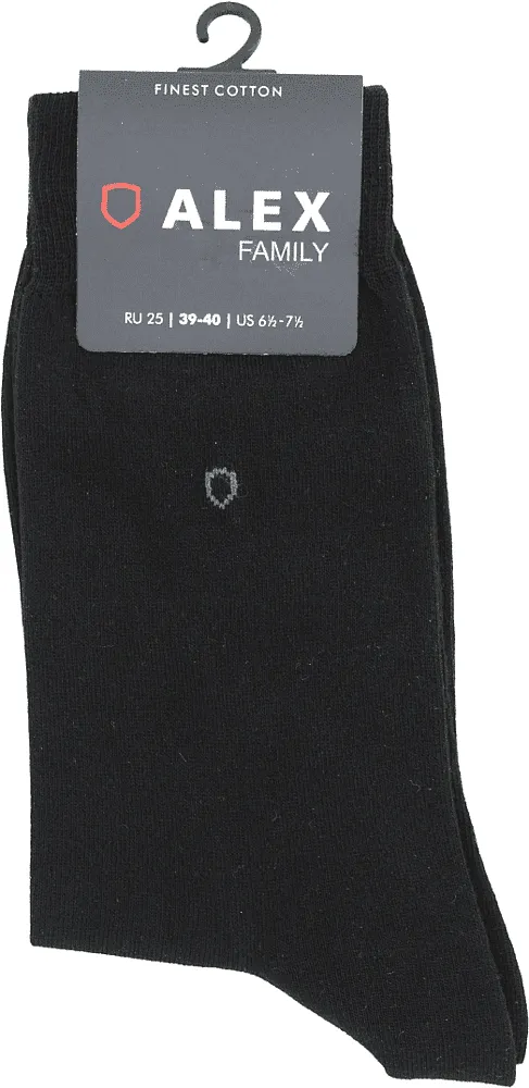 Black socks "Alex Family"
