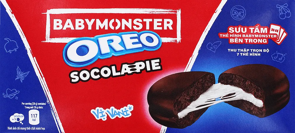 Печенье с маршмеллоу "Oreo Babymonster Socola-Pie" 180г
