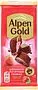 Chocolate bar with strawberry yoghurt "Alpen Gold" 80g