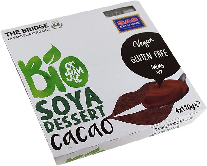 Soya dessert with cocoa"The bridge" 4x110g, Gluten free.