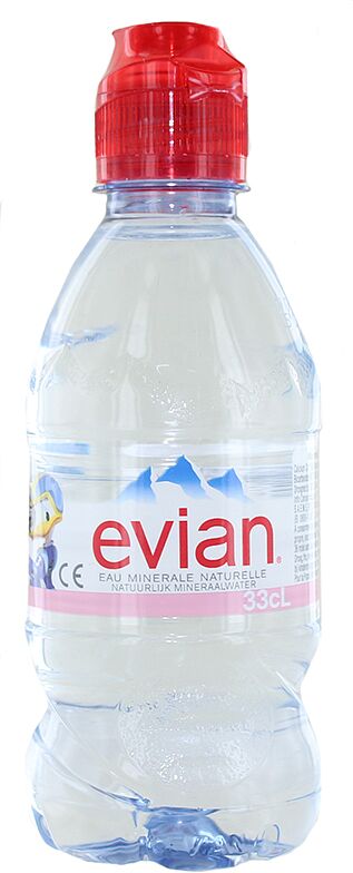 Натуральная минеральная вода "Evian" 330мл