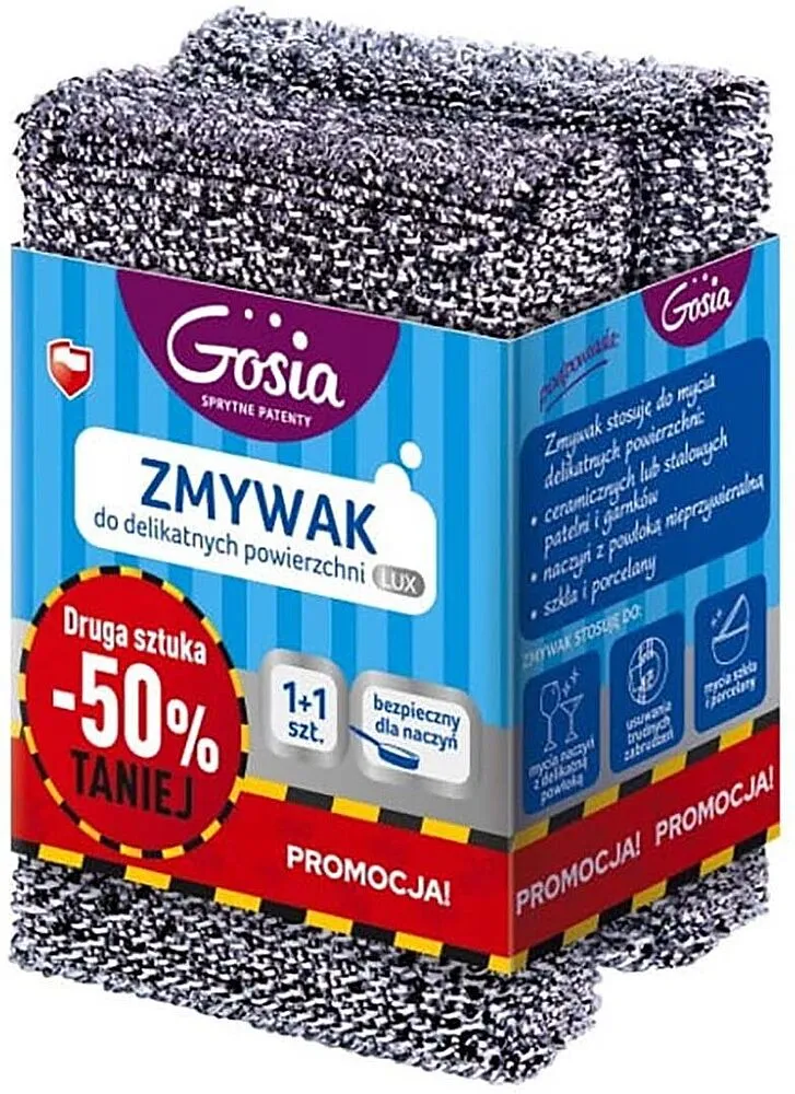 Dishwashing scourer "Gosia" 1+1pcs

