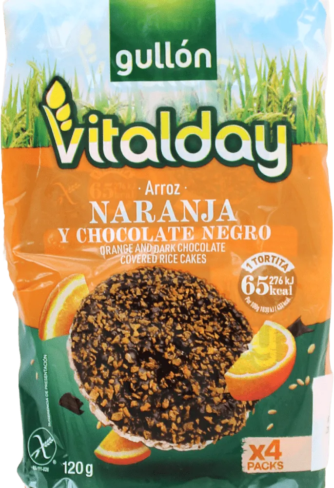 Crispbreads with orange & chocolate "Gullon Vitalday" 120g
