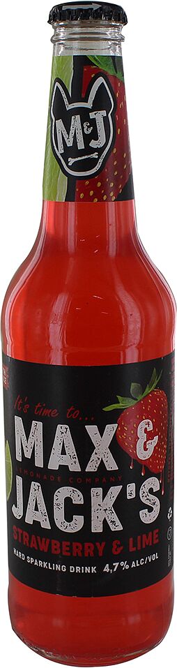 Beer cocktail "Max & Jacks" 0.45l Strawberry & Lime