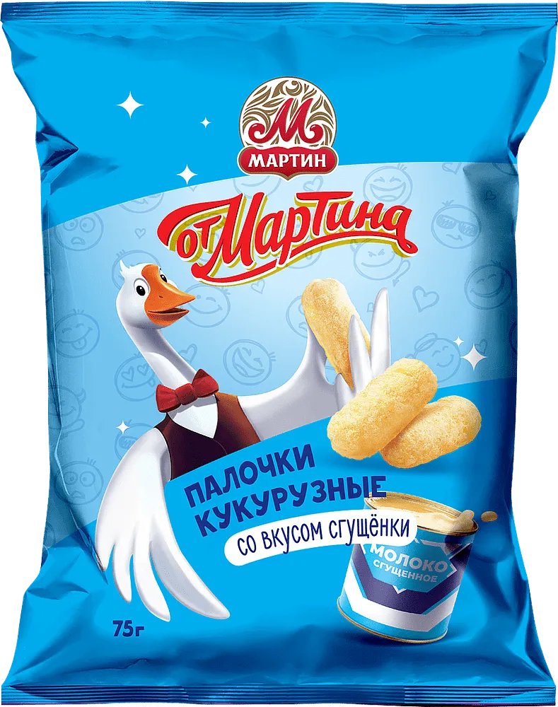 Condensed milk corn sticks "Ot Martina" 75g 