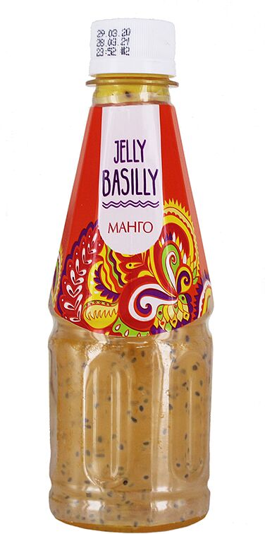 Ըմպելիք «Jelly Basilly» 0.32մլ Մանգո և ռեհանի սերմեր