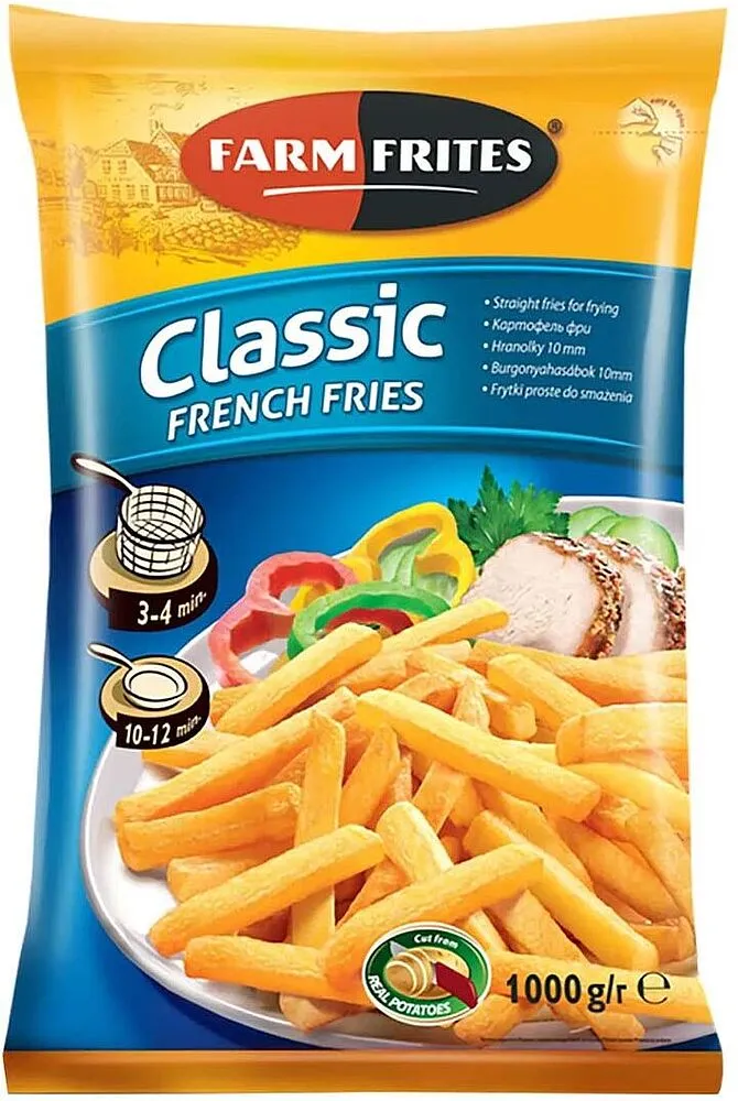 Frozen french fries "Farm Frites" 1000g
