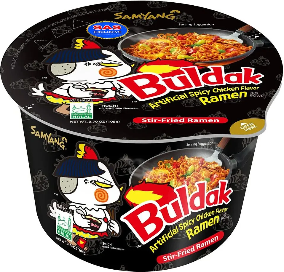 Լապշա հավի կծու «Samyang Buldak» 105գ 
