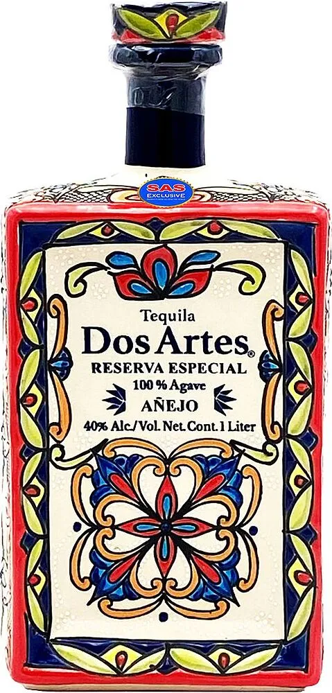 Tequila "Dos Artes Anejo" 1l
