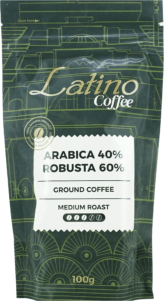 Ground coffee "Latino" 100g±3%
