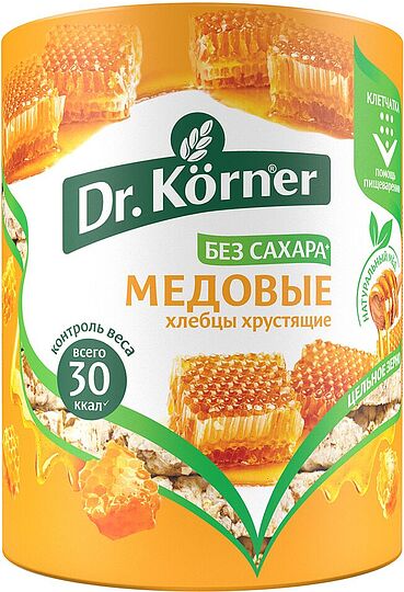 Չորահացեր  մեղրով առանց շաքարավազի «Dr. Körner» 100գ