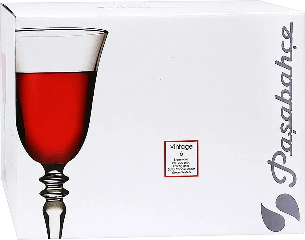 Glass "Pasabahce Vintage" 6 pcs
