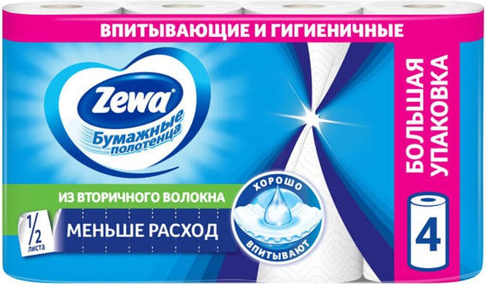 Бумажное полотенце "Zewa" 4 шт