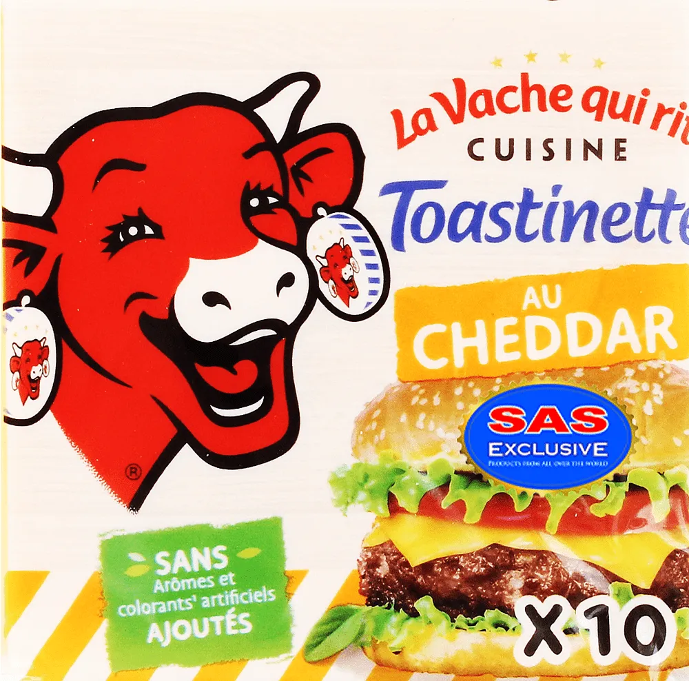 Cheddar flavored processed cheese "La Vache Qui Rit Cheddar" 200g
