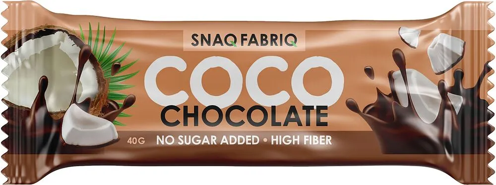 Protein bar with chocolate filling "Snaq Fabriq Coco" 40g
