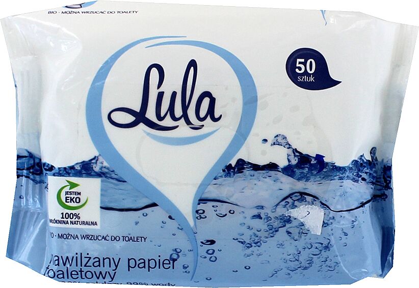 Влажная туалетная бумага "Lula" 50 шт.