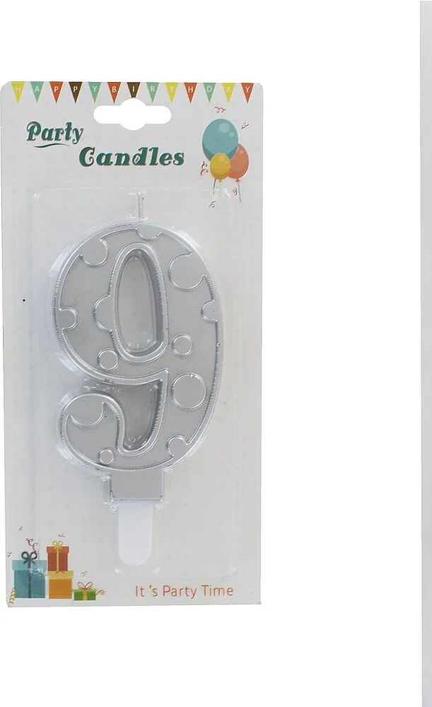 Birthday candle "Party Candles" N9
