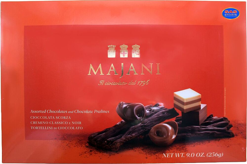 Շոկոլադե կոնֆետների հավաքածու «Majani» 256գ
