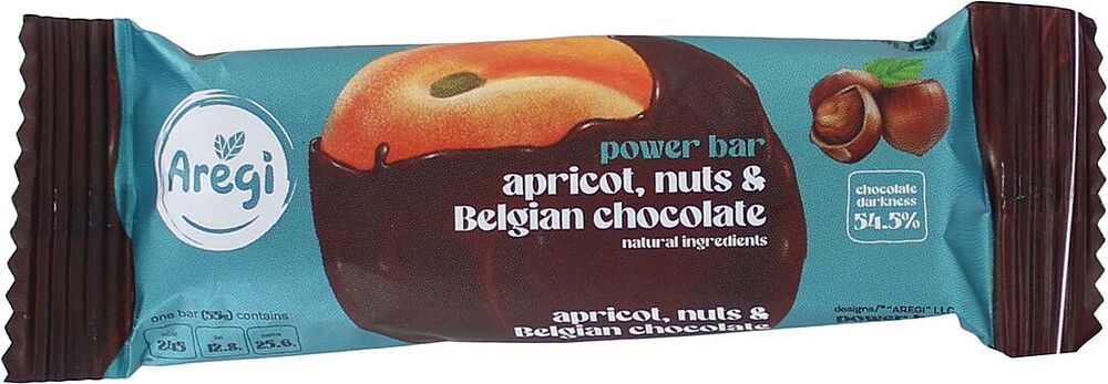 Stick with apricot & nuts "Aregi" 55g
