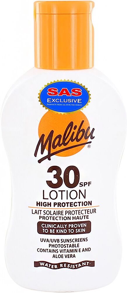 Солнцезащитный лосьон  "Malibu 30 SPF" 100мл