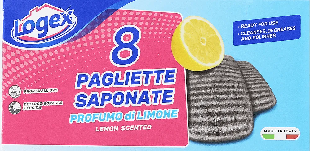 Սպունգ-քերիչ խոհանոցի «Logex Lemon» 8 հատ
