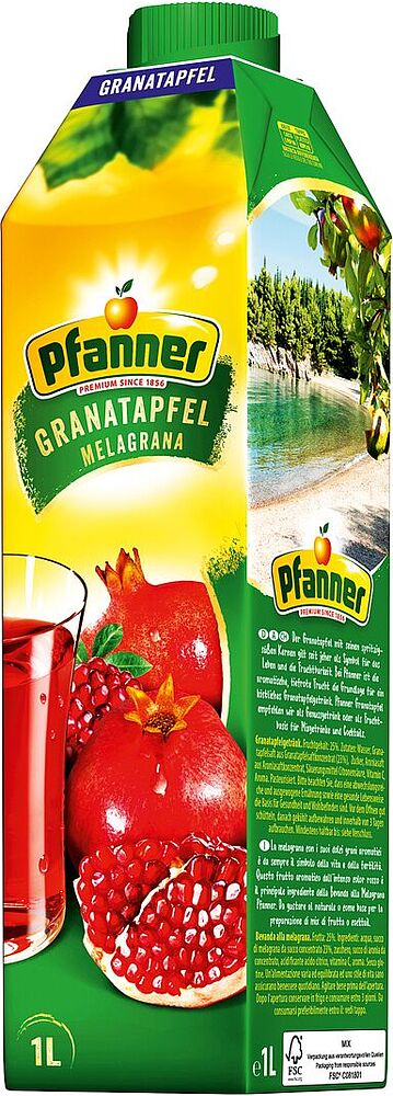 Напиток "Pfanner" 1л Гранат