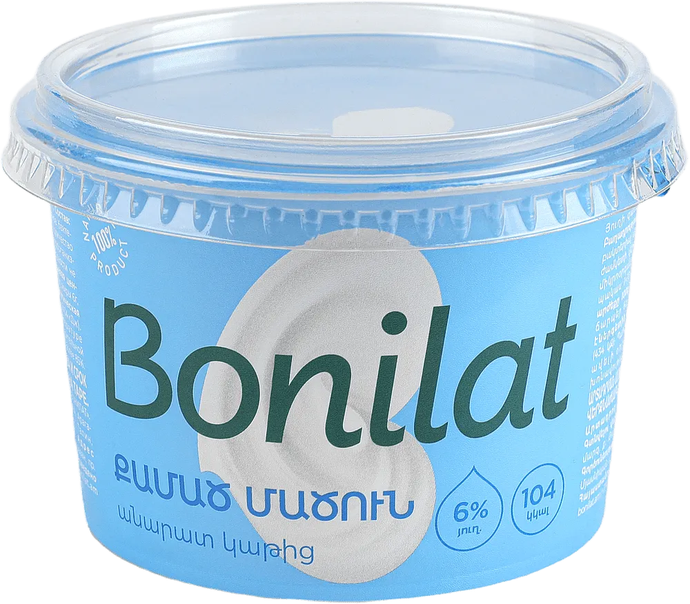 Strained matsoni "Bonilat" 250g, richness: 6%
