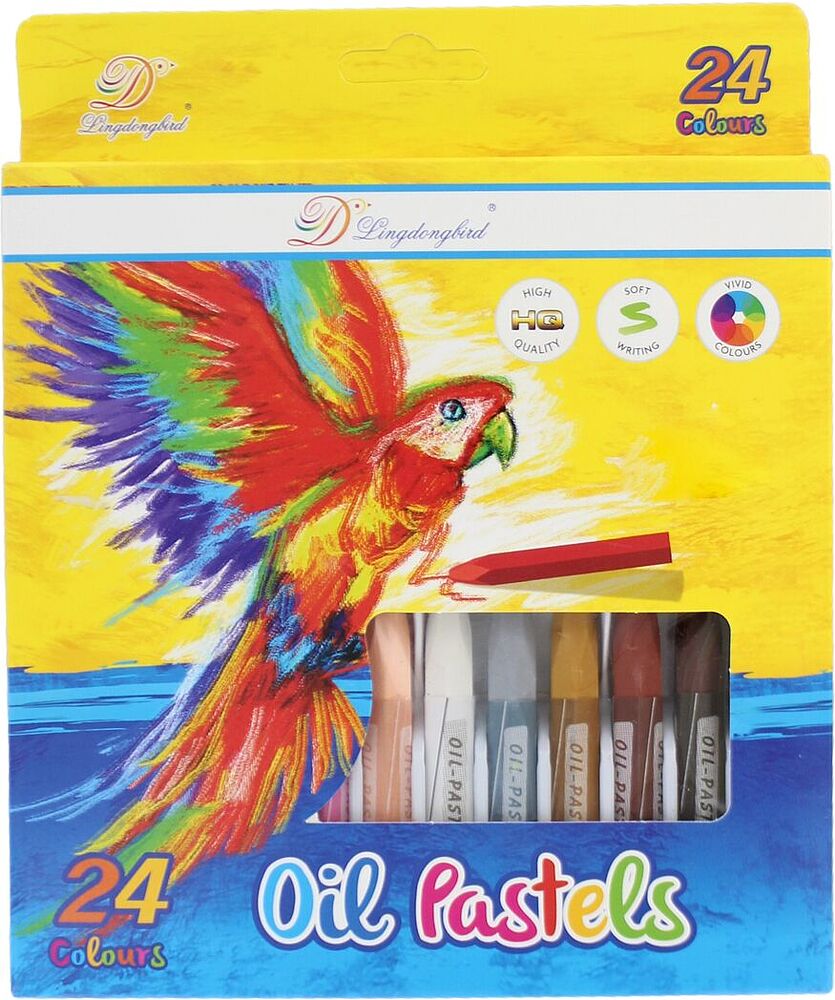 Colour oil pastels "Lingdongbird" 24 pcs
