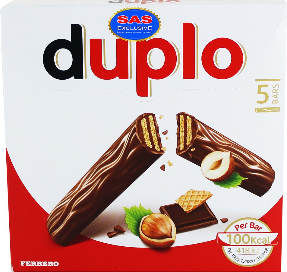 Շոկոլադե կոնֆետներ «Ferrero Duplo» 5*18.2գ
