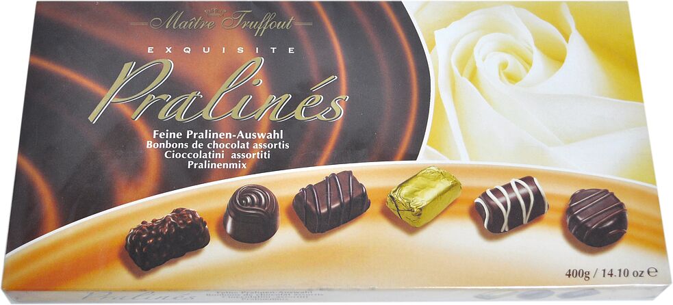 Շոկոլադե կոնֆետների հավաքածու «Maitre Truffout praline» 400գ   