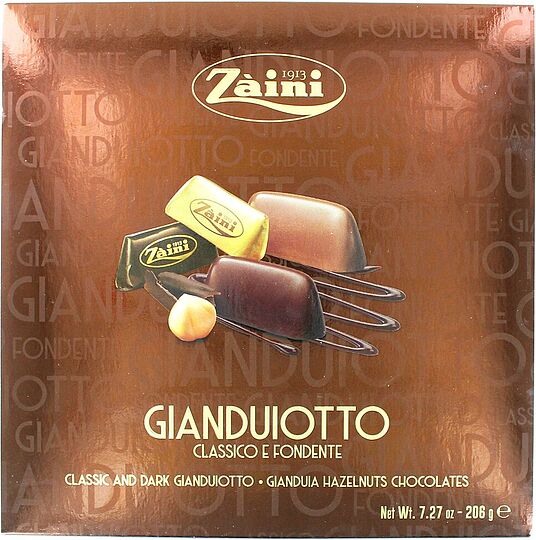 Շոկոլադե կոնֆետների հավաքածու «Zaini Gianduiotto» 206գ
