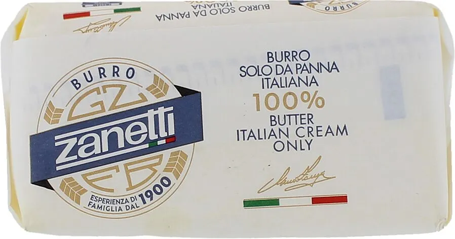 Butter "Zanetti" 250g, richness: 82%
