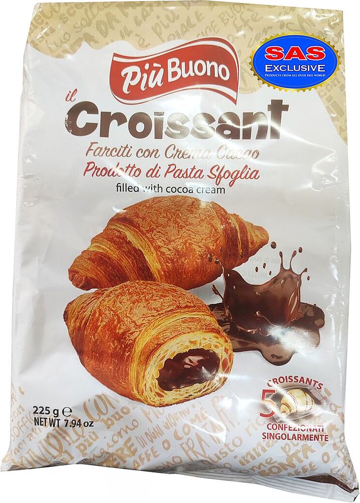 Croissant with cocoa filling 