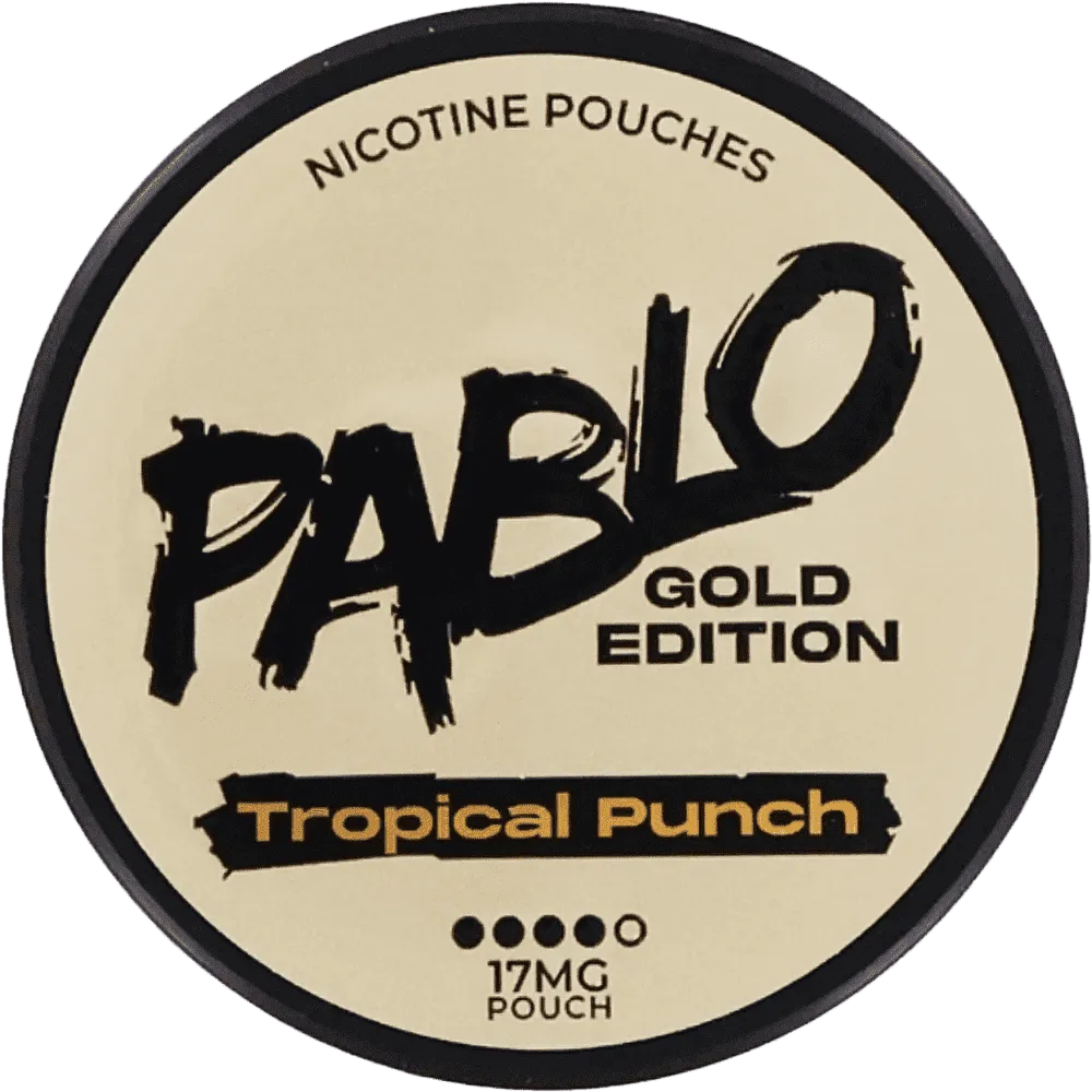 Nicotine tropical fruit flavored pouches "Pablo Gold Edition Tropical Punch" 17mg
