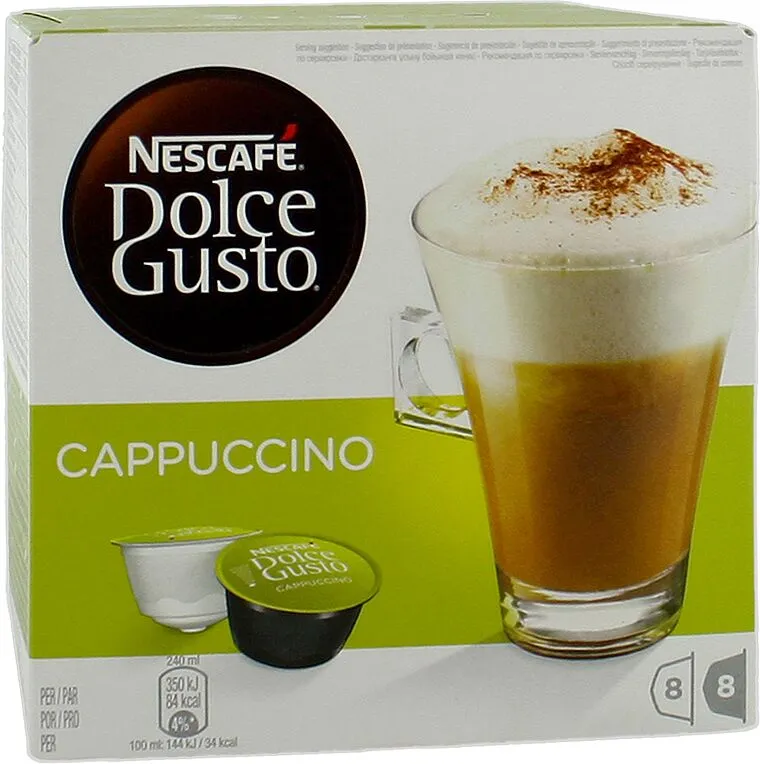 Coffee capsules "Nescafe Dolce Gusto Cappuccino" 16pcs, 186․4g